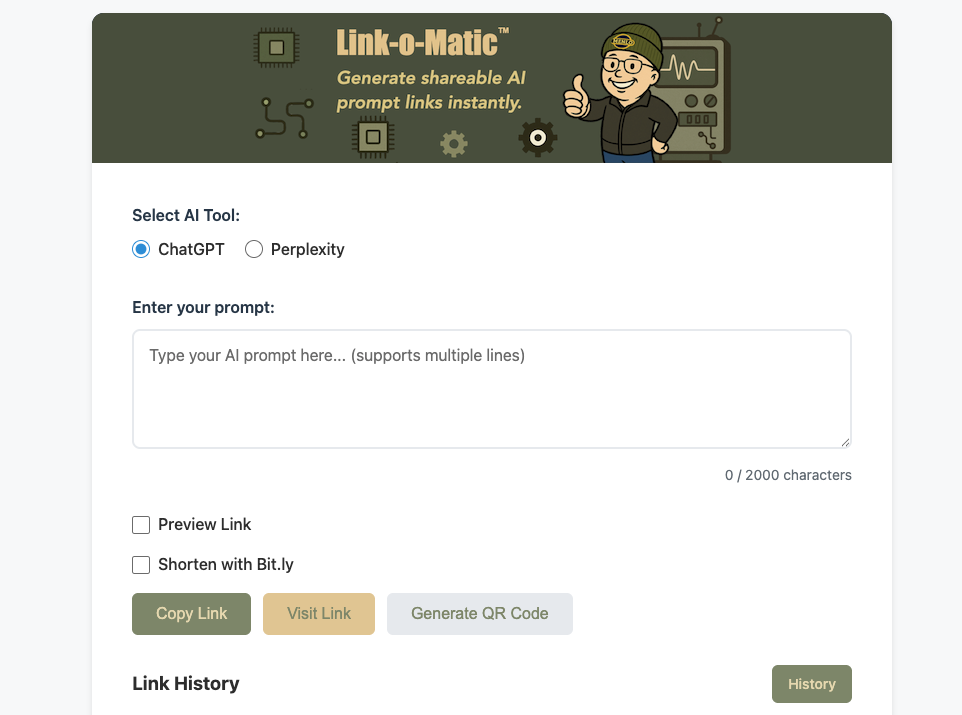 Linkomatic screenshot
