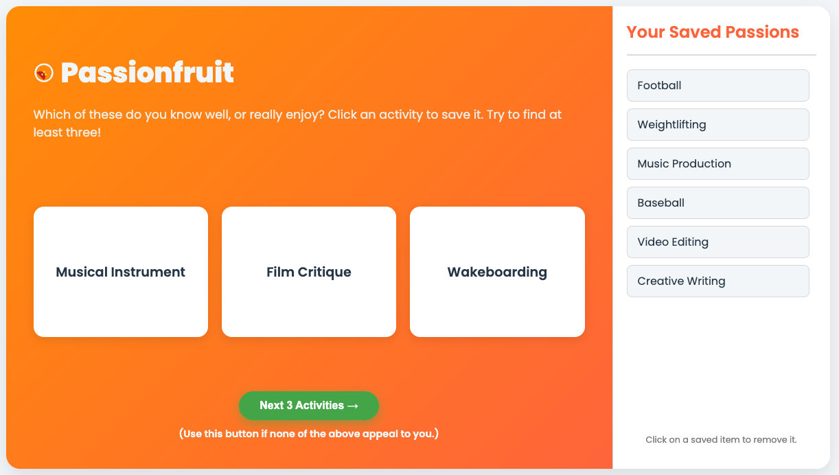 Passionfruit screenshot